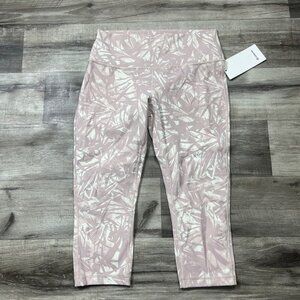 Lululemon Athletic Wunder Under HR Yoga Pants Crop 21” Ivory NWT Women’s Sz 12